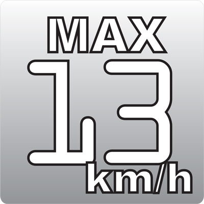 Maksimalna brzina 13km/h