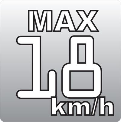 Maksimalna brzina 18km/h