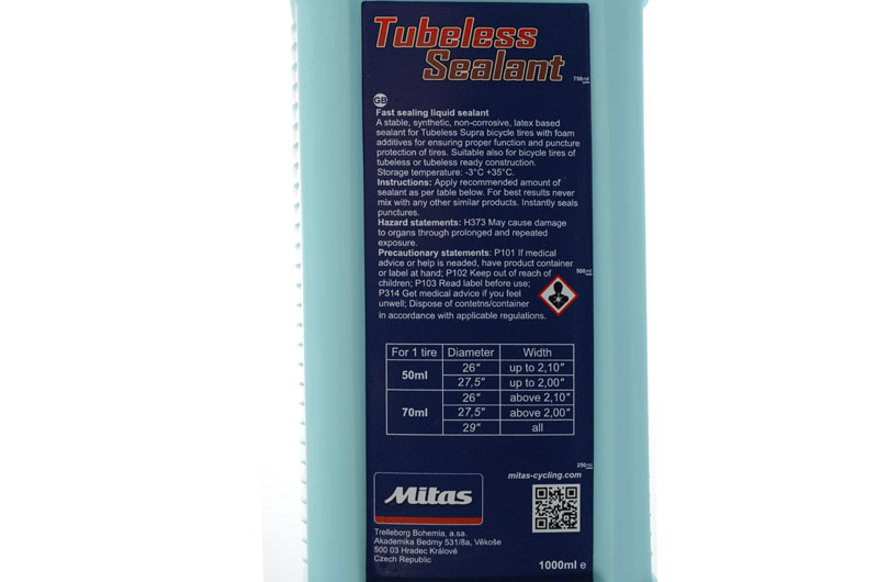 Tubeless setovi Tubeles sealant (mlijeko) 1000ml Mitas