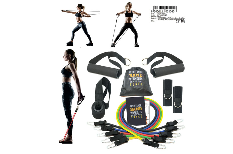 Fitnes oprema-ostalo Expander set Capriolo