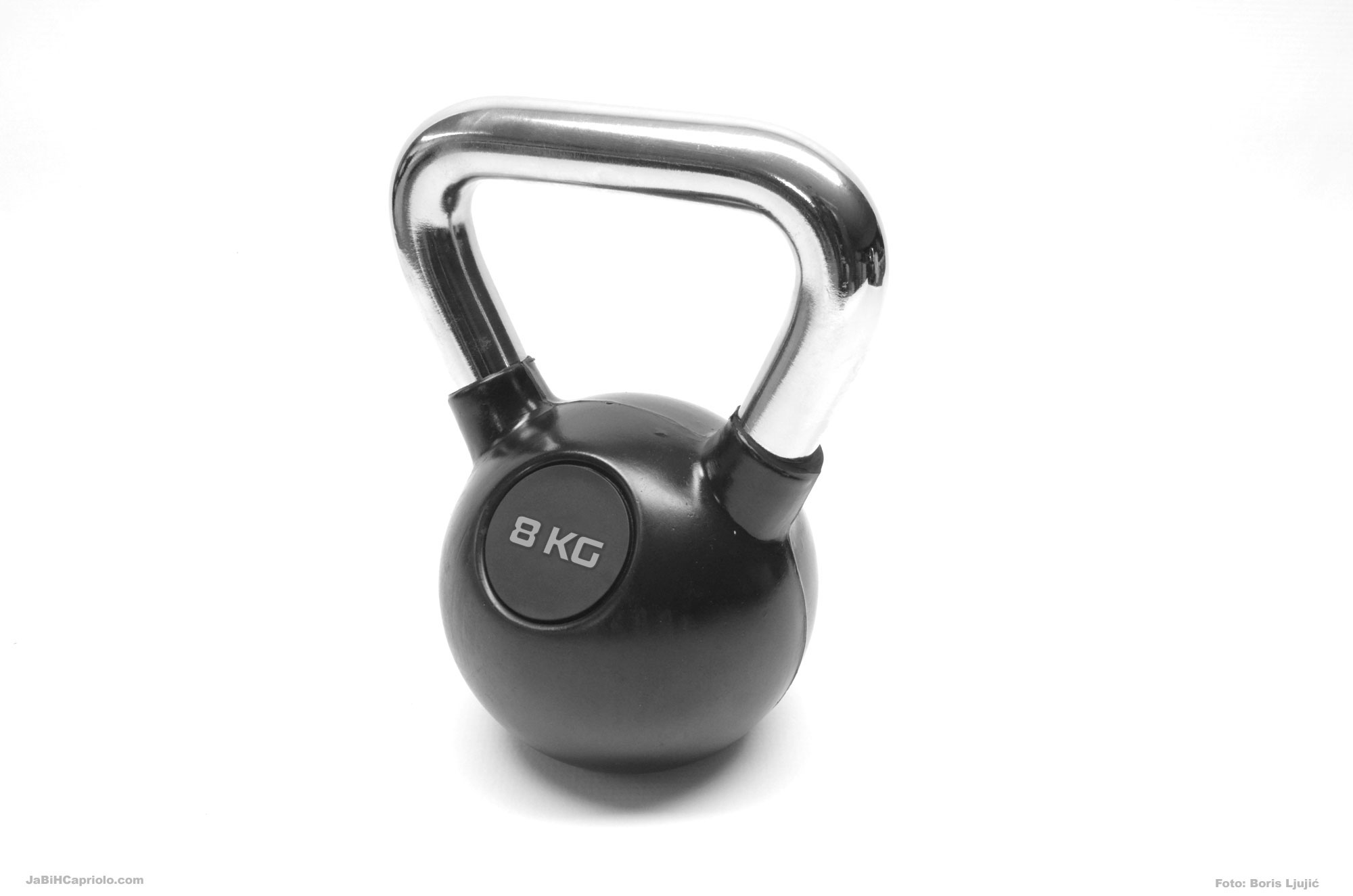 Kettlebell (Rusko zvono-girja) 8kg (Metal-guma) Capriolo